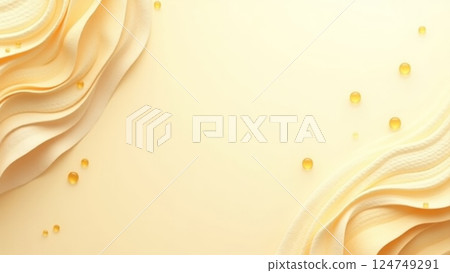 Luxurious Cream and Gold Abstract Background 124749291