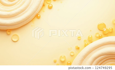 Luxurious Cream and Gold Abstract Background Luxurious Cream and Gold Abstract Background 124749295