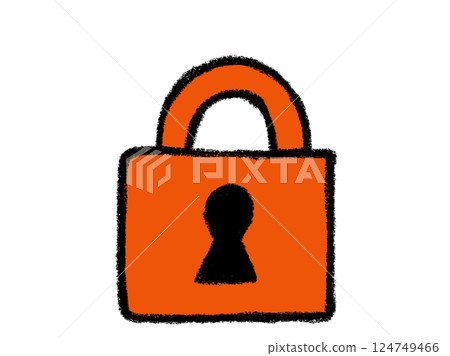 Locked padlock Locked padlock 124749466