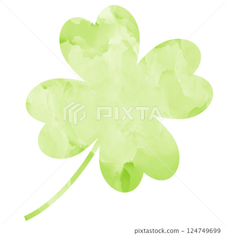 插畫素材：四葉草、樹葉、水彩 124749699