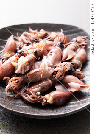 Delicious boiled firefly squid Delicious boiled firefly squid 124750759