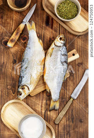 Beer and dried fish Beer and dried fish 124750953