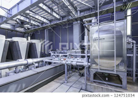 Equipment on the roof of the building. Photo courtesy of Tokyo Electronics College, Denpa Gakuen Corporation. Equipment on the roof of the building. Photo courtesy of Tokyo Electronics College, Denpa Gakuen Corporation. 124751034