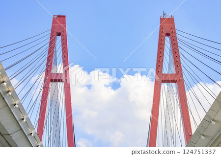 名古屋市名子西大橋風景 名古屋市名子西大橋風景 124751337