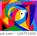 Abstract painting 124751445