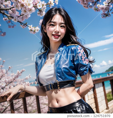 Commemorative photo taken with cherry blossoms - Innocent 124751970