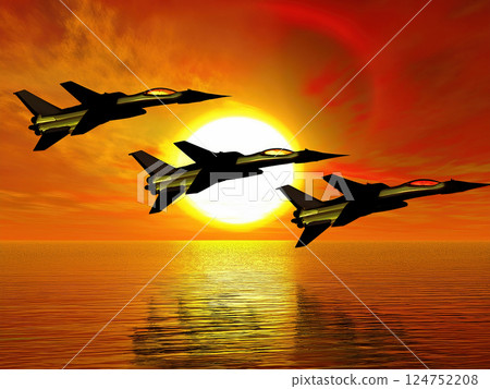 Generative AI Sunset Squadron 124752208