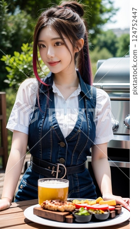 在咖啡廳享用一杯飲品！ ！ 124752447