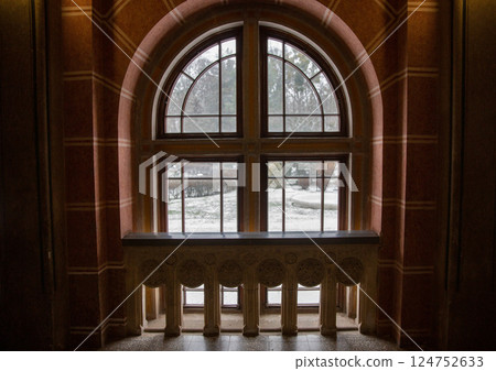 Chernivtsi National University window interior, Ukraine. Chernivtsi National University window interior, Ukraine. 124752633