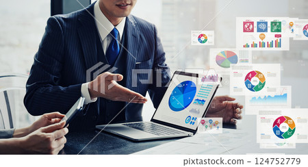 Group of business people meeting and digital data concept Group of business people meeting and digital data concept 124752779