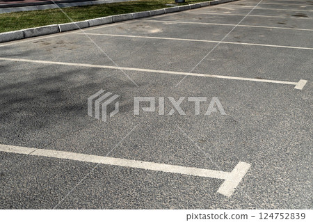 Road markings for parking spaces 124752839