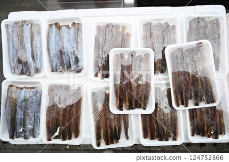 Korean food. Gwamegi Half dried Saury Korean food. Gwamegi Half dried Saury 124752866