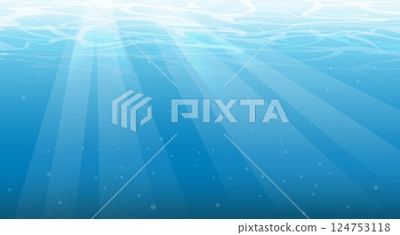 Ocean underwater background Ocean underwater background 124753118