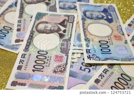 日元 日本紙幣 124753721