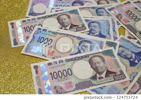日元 日本紙幣 124753724