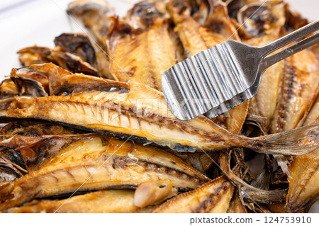 Dried mackerel Dried mackerel 124753910