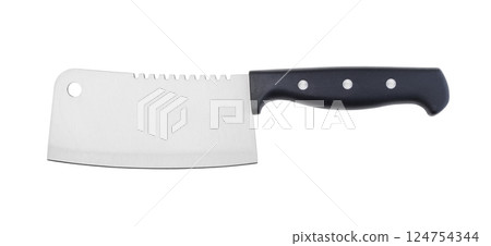 Kitchen knife isolated on white. 124754344