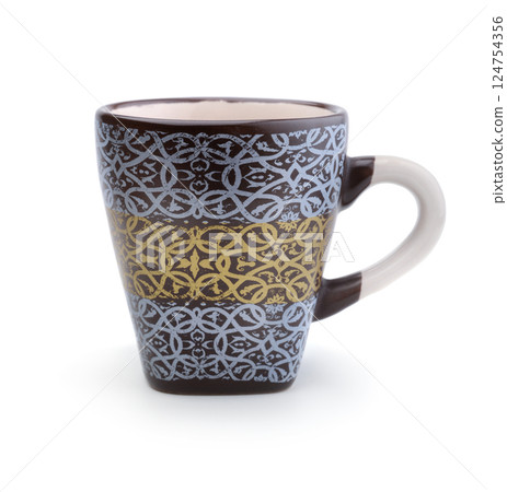 Ceramic cup isolated on white. Ceramic cup isolated on white. 124754356