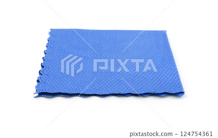 Glass cloth napkin isolated on white. Glass cloth napkin isolated on white. 124754361
