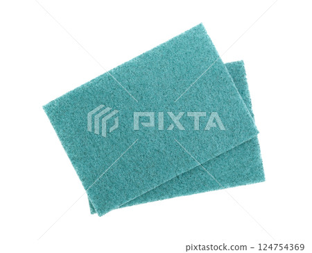 Dish sponges isolated on white. Dish sponges isolated on white. 124754369