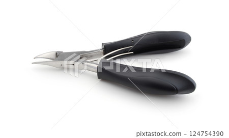 Nail clippers isolated on white. Nail clippers isolated on white. 124754390