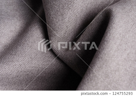 Tweed fabric, wool, gray herringbone textile background. Textiles. Banner for advertising goods for creativity. Tweed fabric, wool, gray herringbone textile background. Textiles. Banner for advertising goods for creativity. 124755293