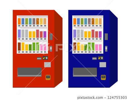 自動販賣機（2種） 124755303