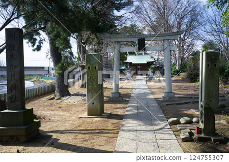 埼玉縣越谷市蒲生 前往蒲茂久津神社的參道 埼玉縣越谷市蒲生 前往蒲茂久津神社的參道 124755307