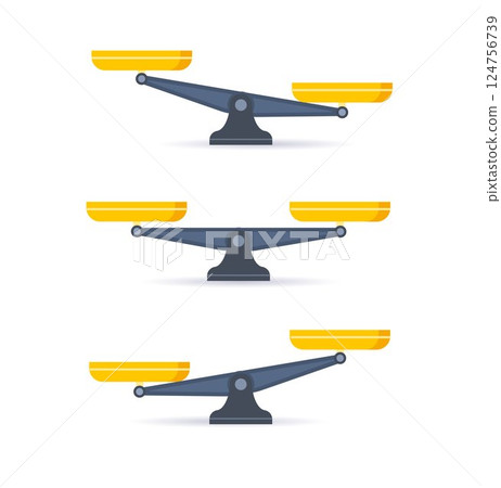 scale icon. Libra isolated on white background. Vector illustration 124756739