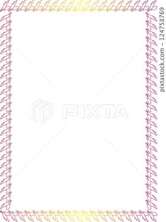 Angel with star frame. Christmas star, cute cartoon new year holidays 2d illustration. Frame with empty space 124758769