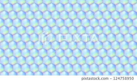 Soft pastel abstract background with 3D hexagonal pattern 124758950
