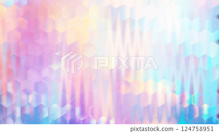 Soft pastel abstract background with 3D hexagonal pattern 124758951