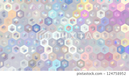 Soft pastel abstract background with 3D hexagonal pattern Soft pastel abstract background with 3D hexagonal pattern 124758952