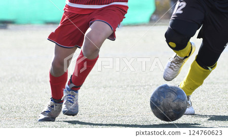 Soccer player to dribble Soccer player to dribble 124760623