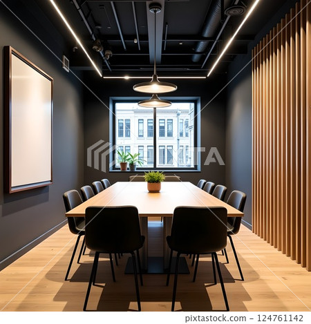 Stylish meeting room/lounge 124761142