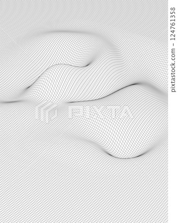 Terrain wireframe image background vector illustration 124761358