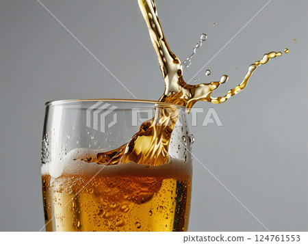 Nicely cold beer. Nicely cold beer. 124761553