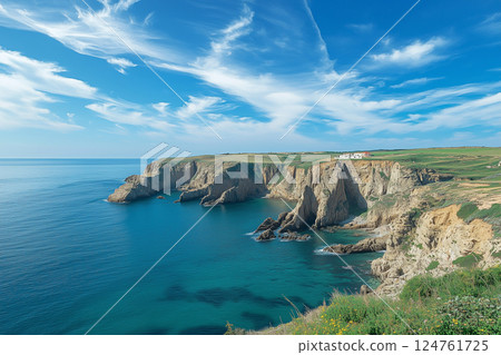 從石川縣南部大雪山的觀景台欣賞壯麗景色 124761725