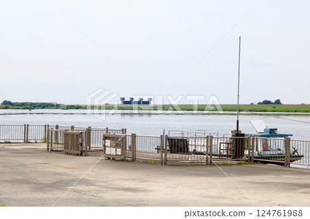 連接利根川左右岸的渡輪“赤岩渡輪” 124761988