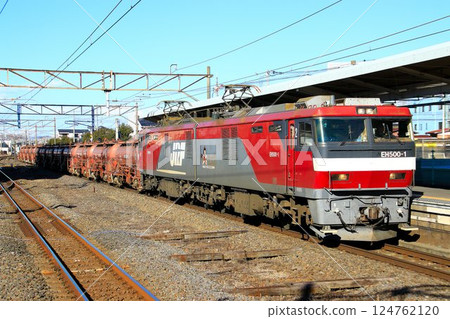 The end of the traditional freight train "Annaka Freight" - pulled by electric locomotive EH500-1 124762120