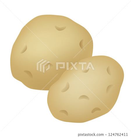 馬鈴薯圖標 馬鈴薯圖標 124762411
