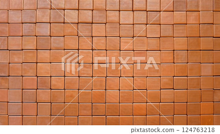 Soft orange tile background material 124763218