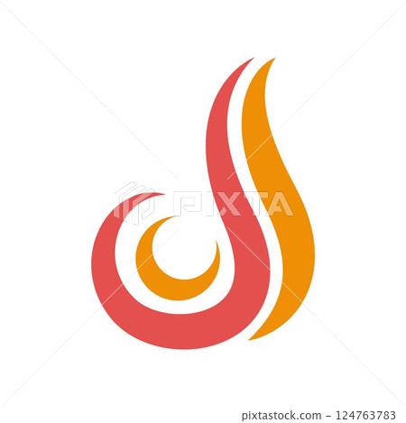 Flame logo icon design Flame logo icon design 124763783
