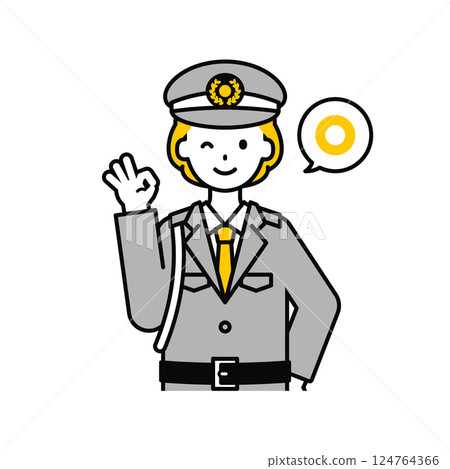 上身pose_簡單保安女人08 上身pose_簡單保安女人08 124764366