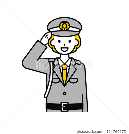 上半身pose_簡單保全女17 124764375