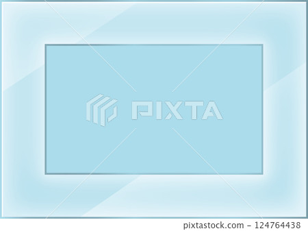 Simple glass wind water color frame Simple glass wind water color frame 124764438