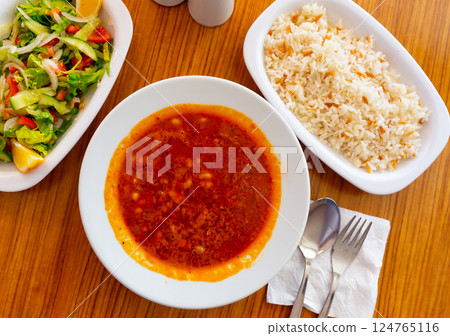 The national dish of Turkish cuisine Kuru Fasulye The national dish of Turkish cuisine Kuru Fasulye 124765116