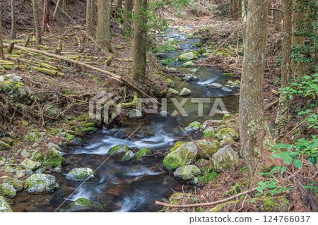 The clear stream of Kurama, Kyoto, Kyoto City The clear stream of Kurama, Kyoto, Kyoto City 124766037