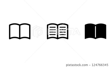 Book icon set 124766345
