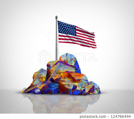 USA Rare earth concept 124766494